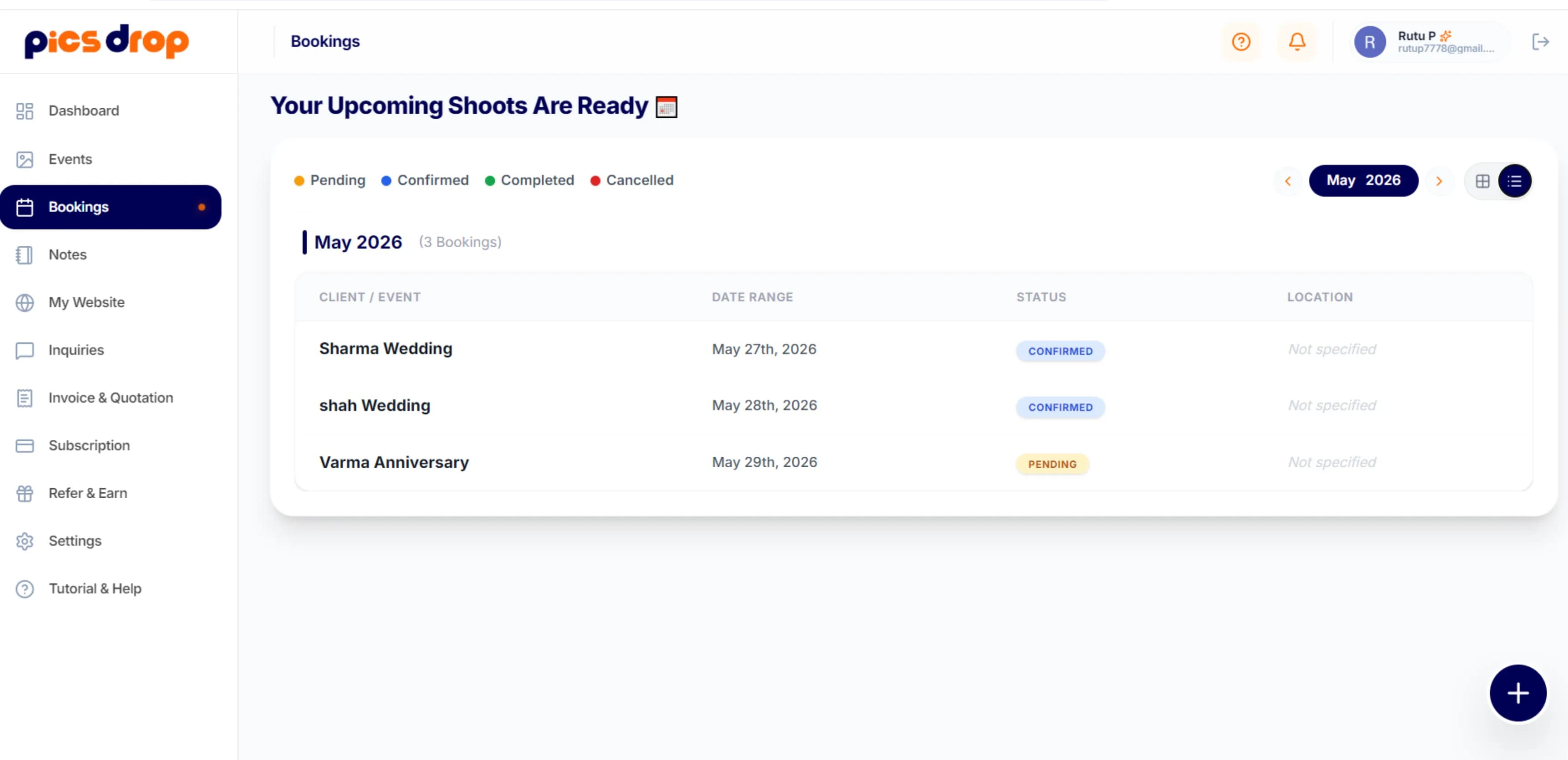 Event guest photo sharing - Get new leads and bookings from event attendees
