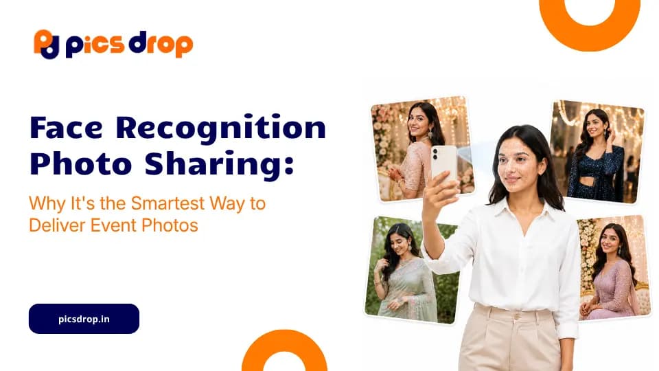 PicsDrop Blog cover: Face Recognition Photo Sharing: Why It's the Smartest Way to Deliver Event Photos