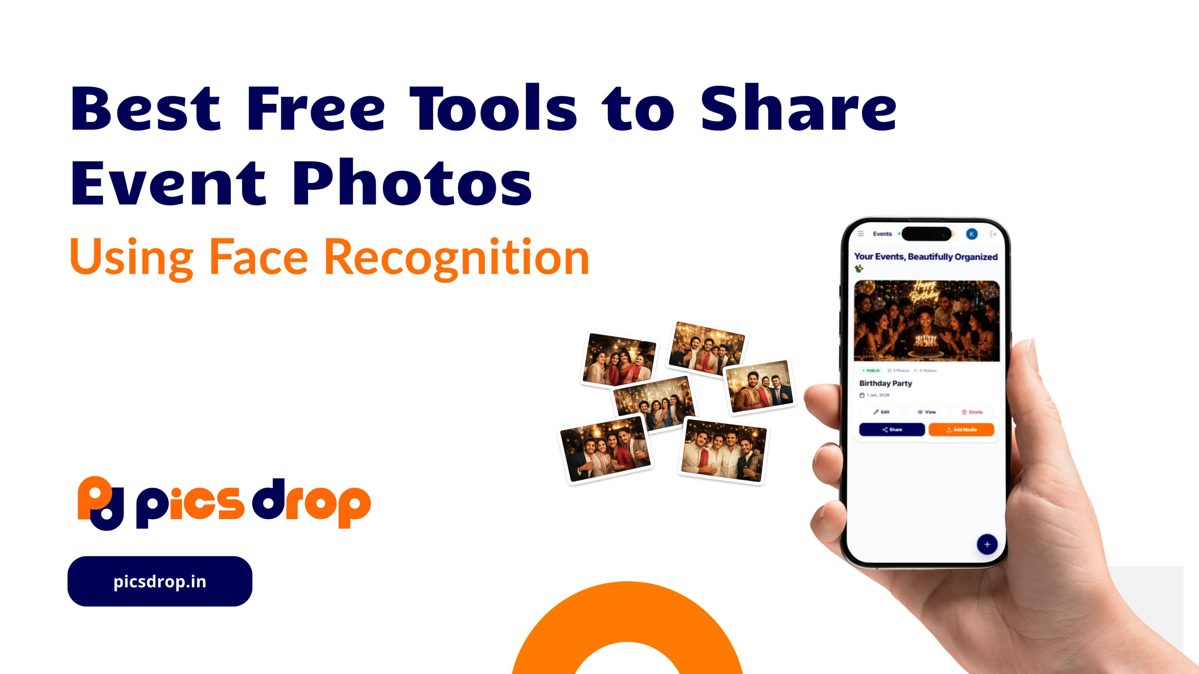 PicsDrop Blog cover: Best Free Face Recognition Tool for Wedding Photography