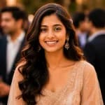 User selfie photo for AI face recognition matching demo